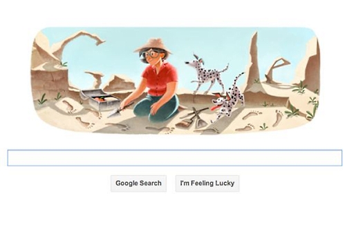 Mary Leakey gets a Google Doodle.