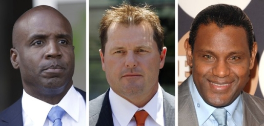 Two of these three men have been on trial over their steroid allegations. The other is Sammy Sosa.