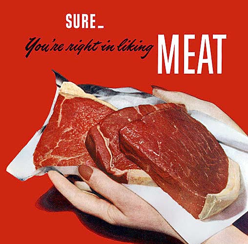 Meat advertisement 1947