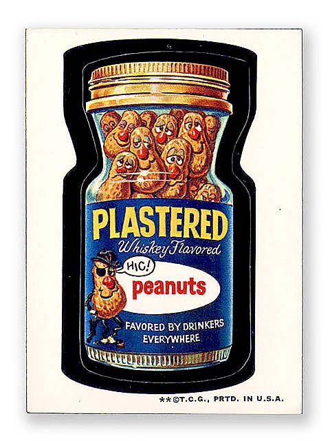 Plastered Nuts wacky packages