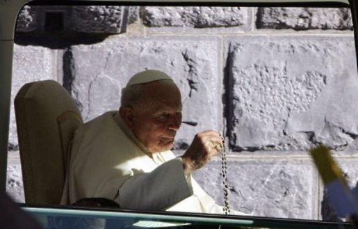 The late Pope John Paul II before he became late.