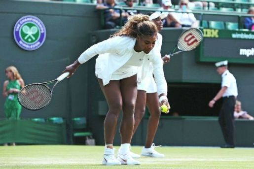 Serena Williams, staggered and struggling, pulled out of Wimbledon.