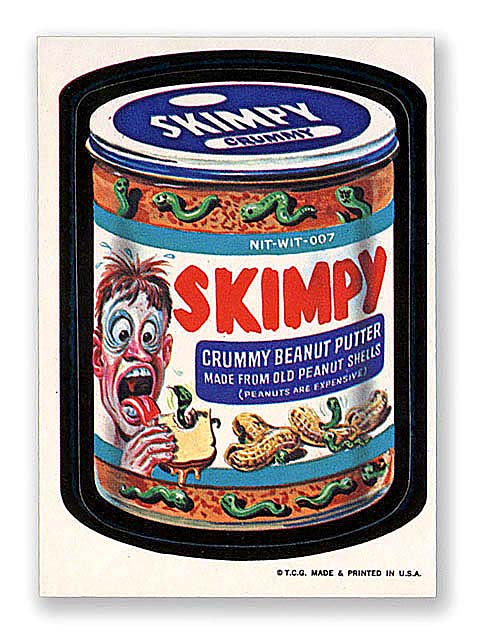 Skimpy Peanut Butter wacky packages