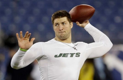 Tim Tebow can leave that Jets shirt behind.